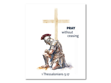 Prayer Warrior - Pray without ceasing (1 Thessalonians 5:17) Digital download printable art